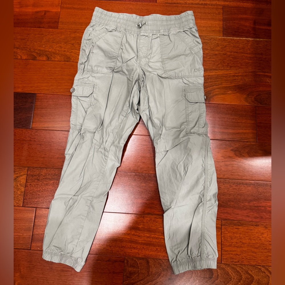 Calvin Klein Gray Cargo Pants Relaxed Fit